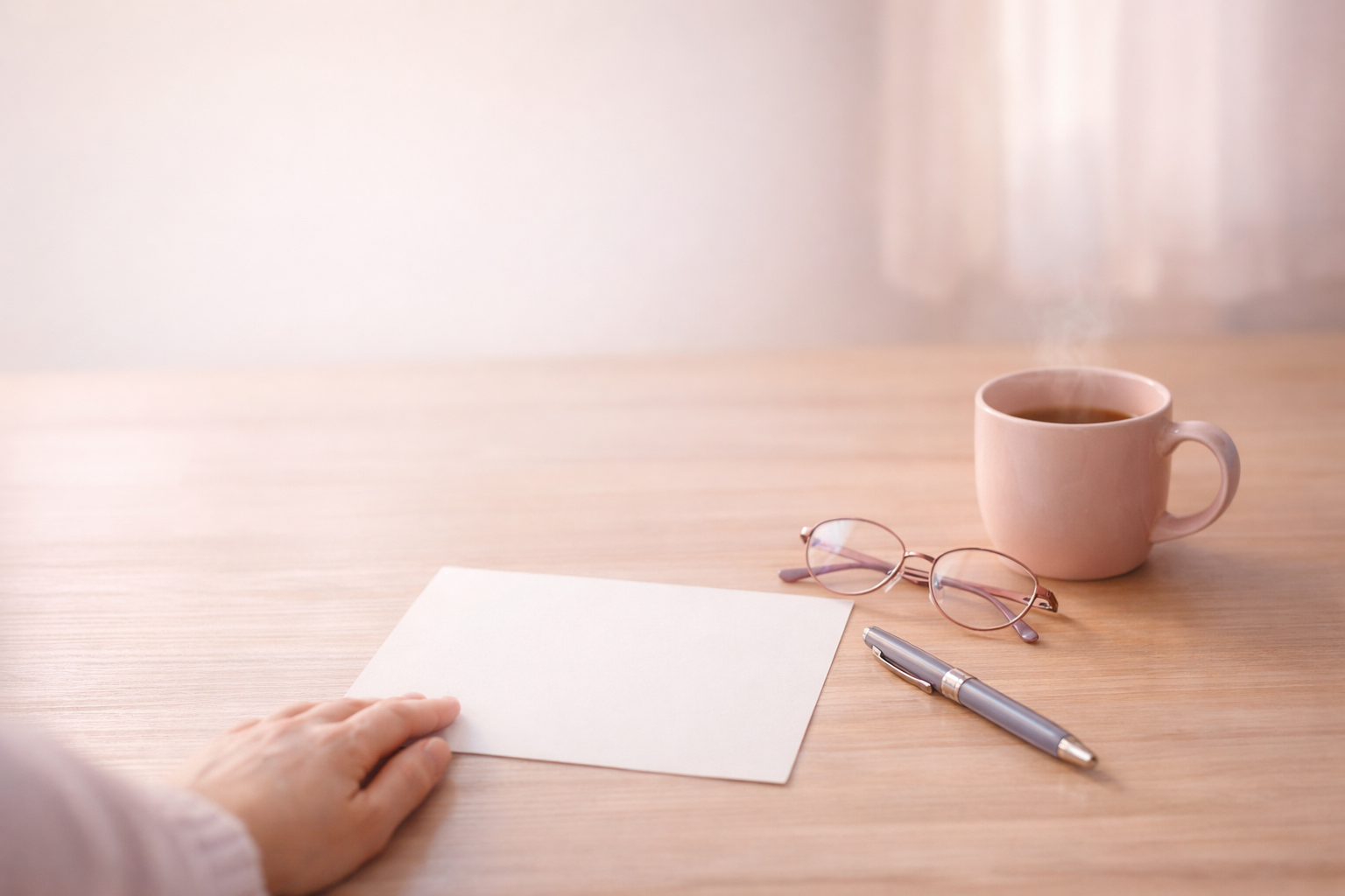 夜のひとり時間に：紙を広げる前の深呼吸で始める、50代の家計見直し