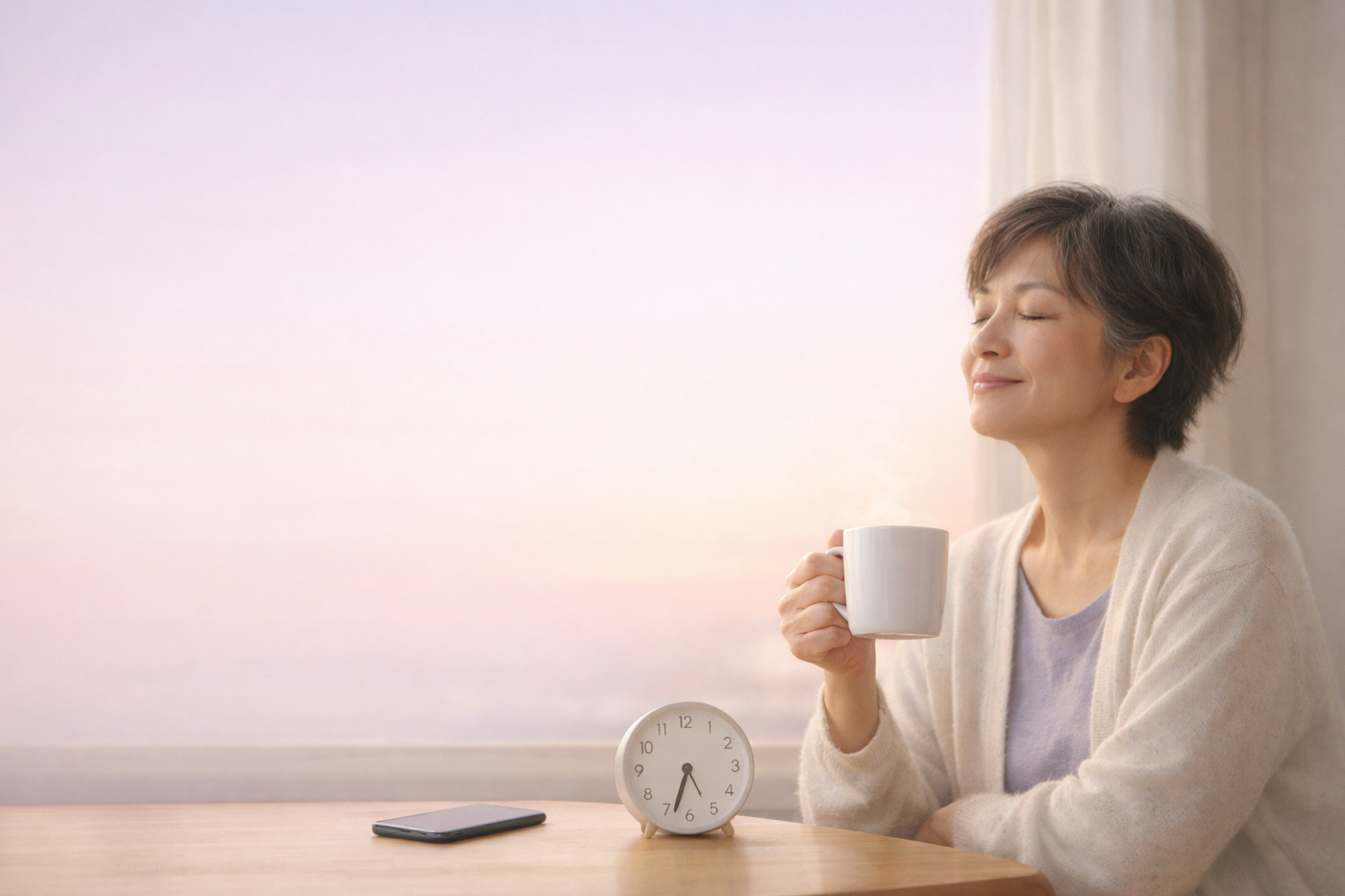 50代の朝に湧く不安に効く、短時間でできる対処法（3分で始める）